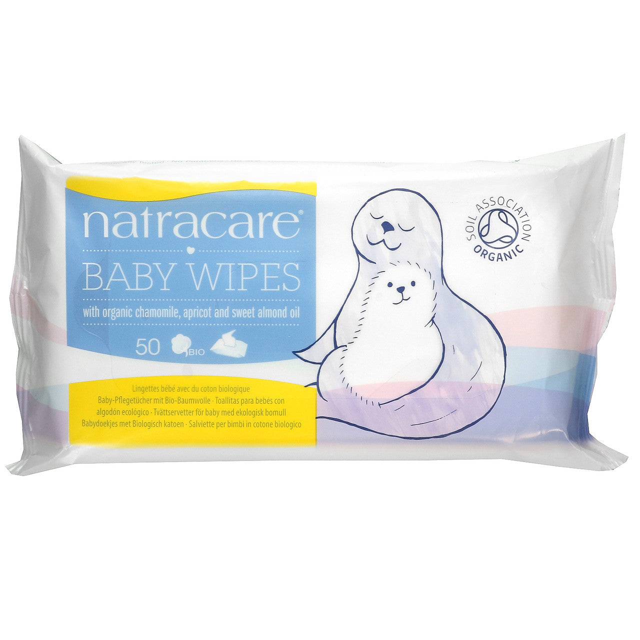 Natracare Natra Cotton Baby Wipes – 100% Cotton, 16x50 Count