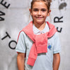Kids Blue Polo Shirt – 100% Organic Cotton – Unisex – Sizes 2-12 Years