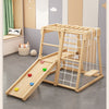 Solid Wood Kids Climbing and Sliding Playset Natural – Unisex, Recommended Age 15 Months+