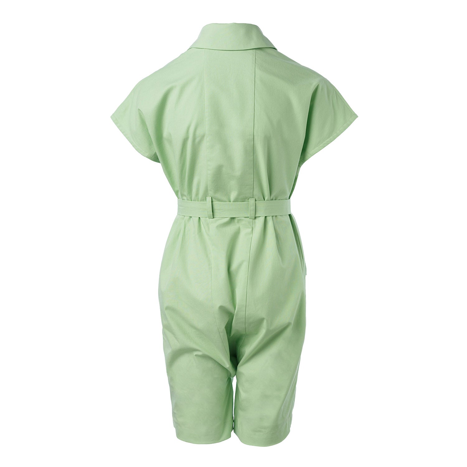 Boys and Girls Green Cotton Jumpsuit – GOTS Certified Organic Cotton, Sizes 1–16 Years