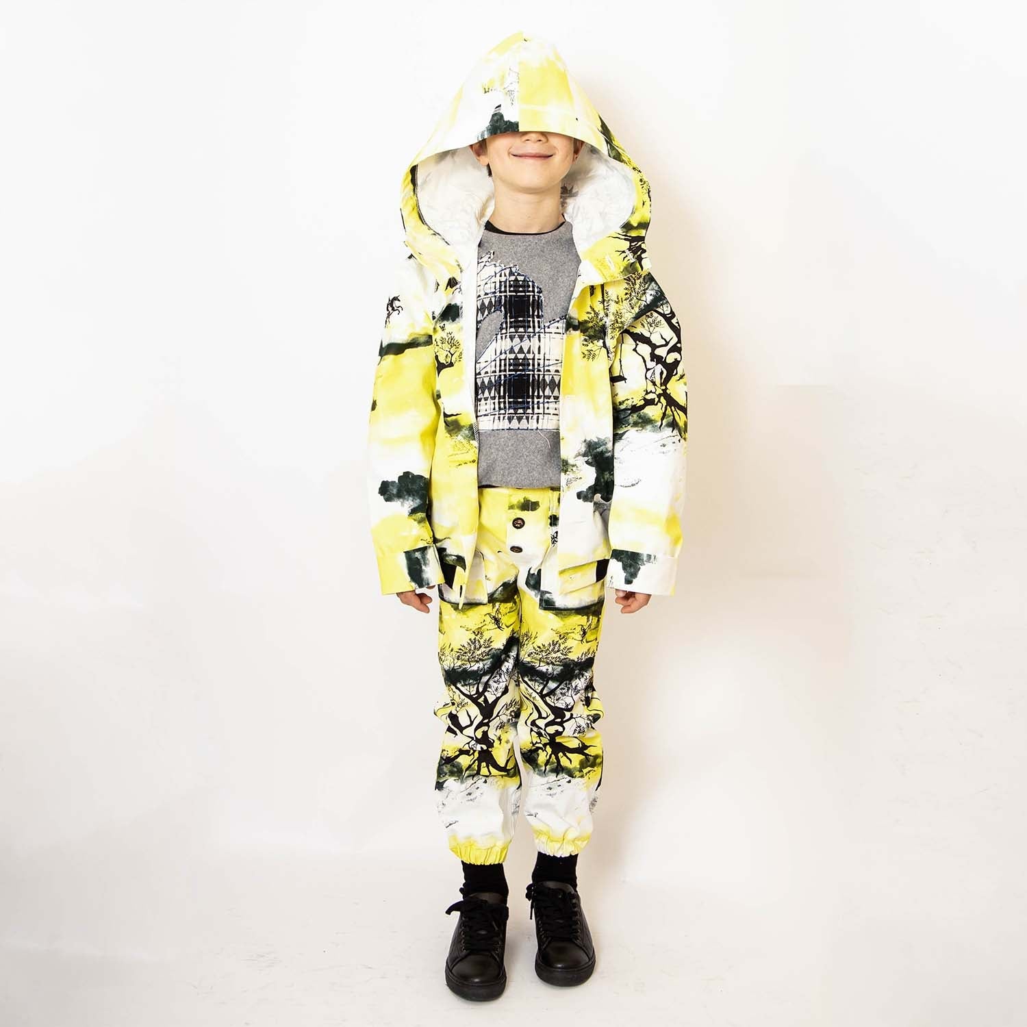 Kids Pants with Print – GOTS Certified Organic Cotton, Sizes 4–12 Years