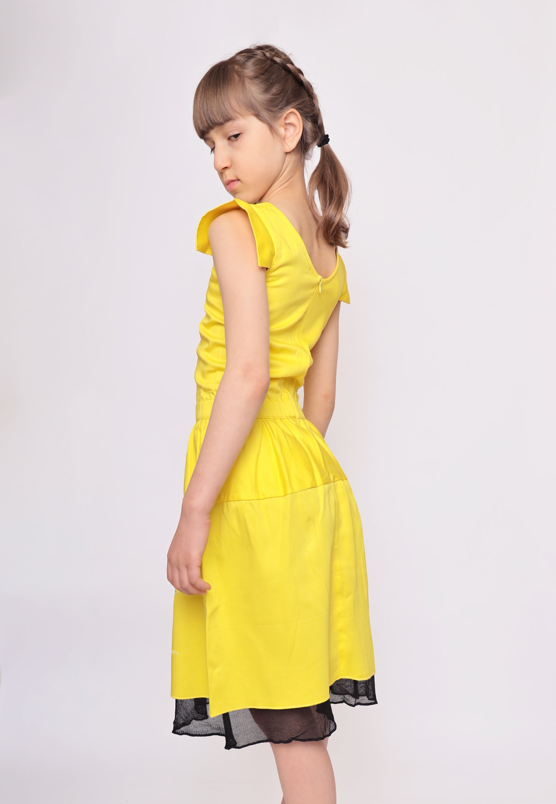 Organic Cotton Girls Canopy Sundress Yellow Sizes 6 Months-1 Year