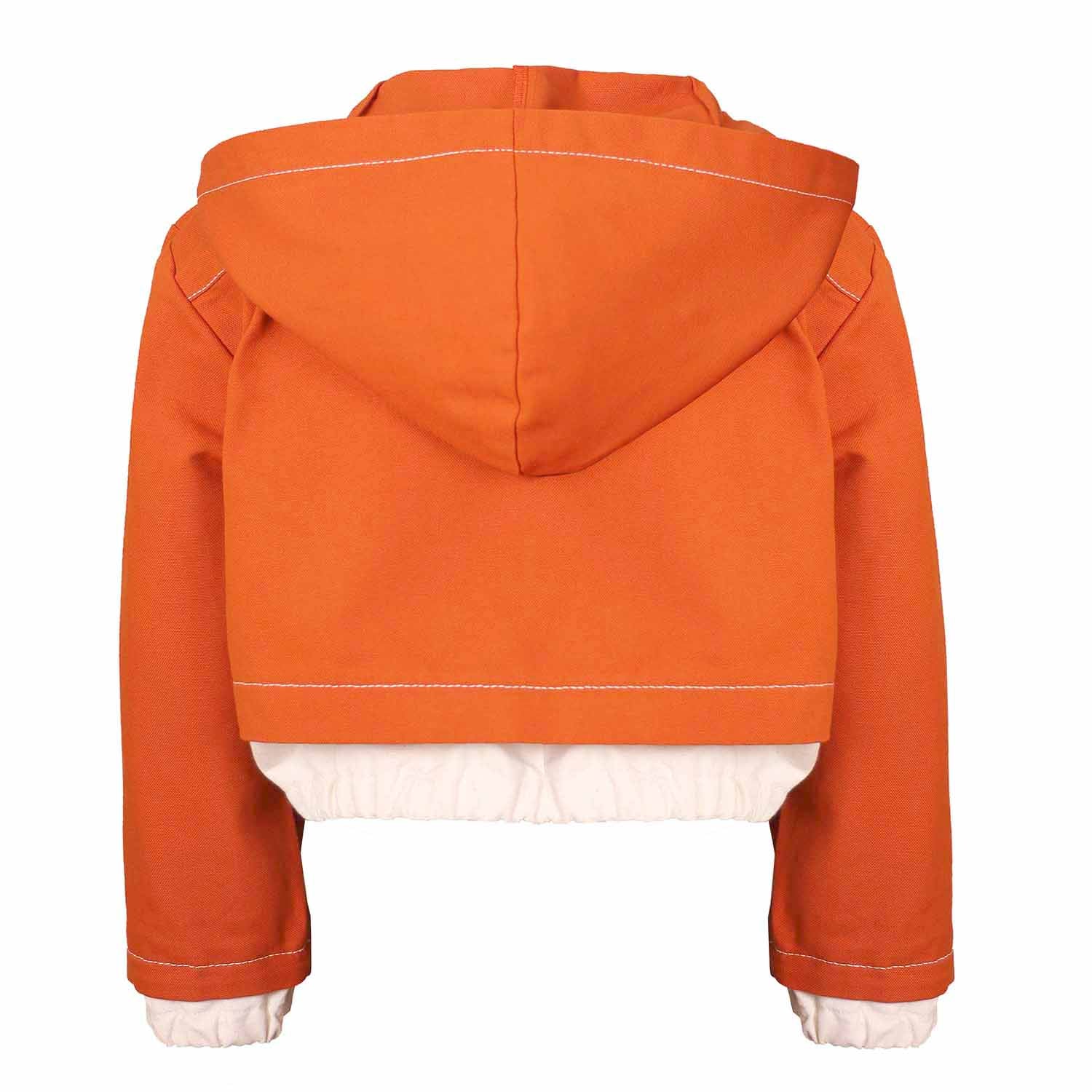 Orange Bomber Jacket – Kids Unisex – Sizes 4-16 Years – Organic Cotton