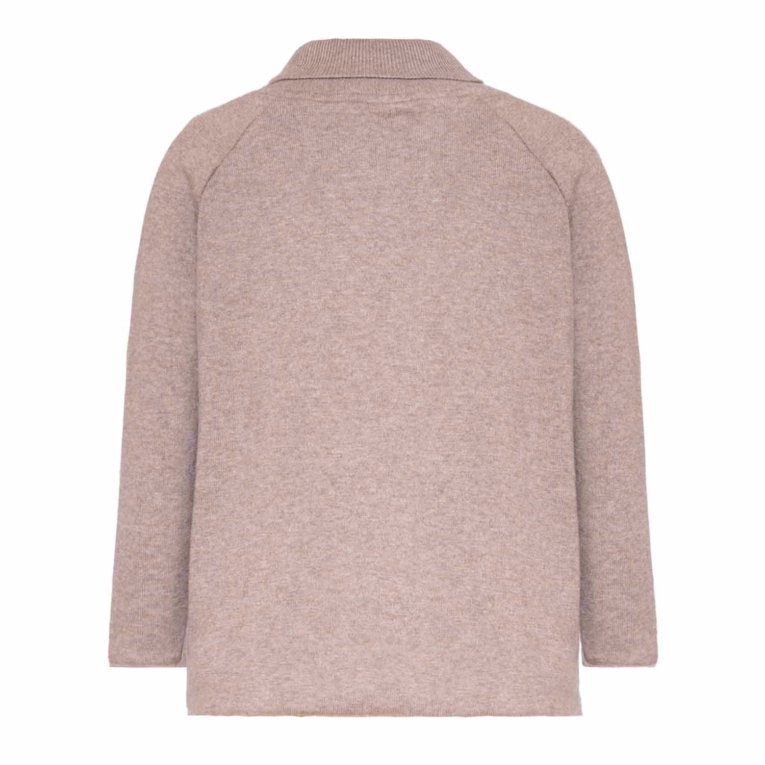 Beige Knitted Kids Sweater – Kids Unisex – Sizes 4-16 Years – Organic Cotton