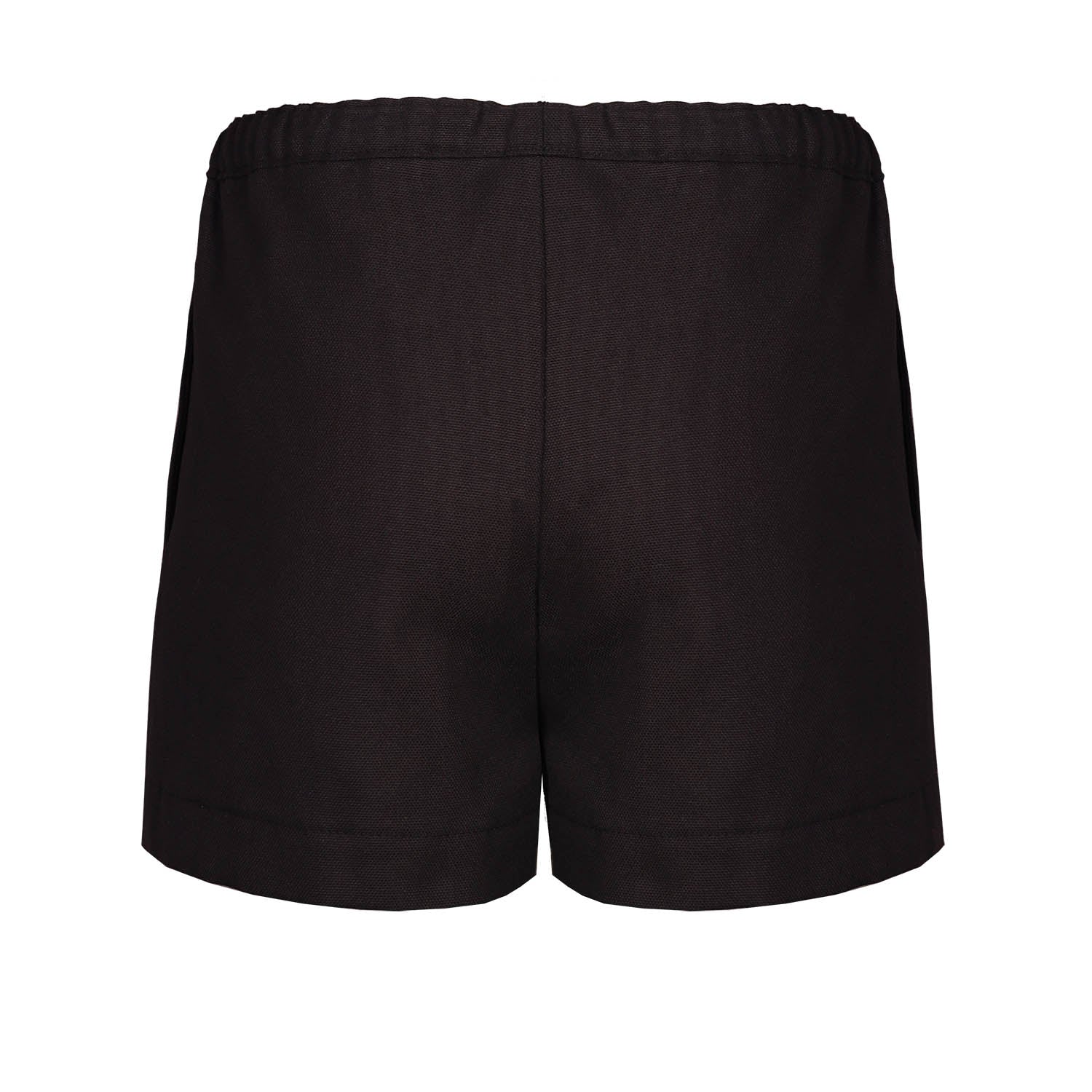 Black Canvas Shorts for Kids – 100% Organic Cotton, Adjustable Waistband, Sizes 4–16 Years