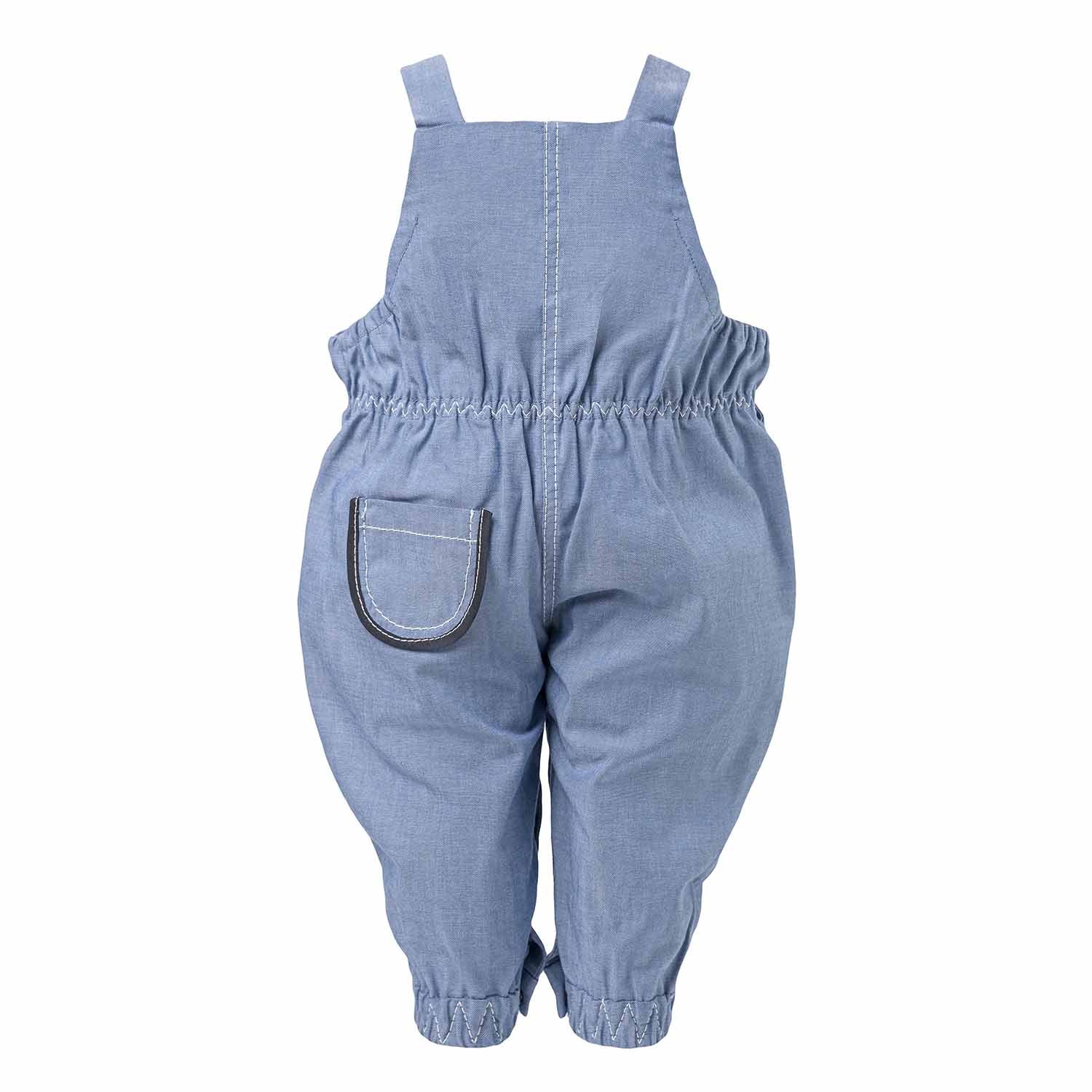 Baby Jean Playsuit – 100% Organic Cotton, Sizes 6 Months–2 Years