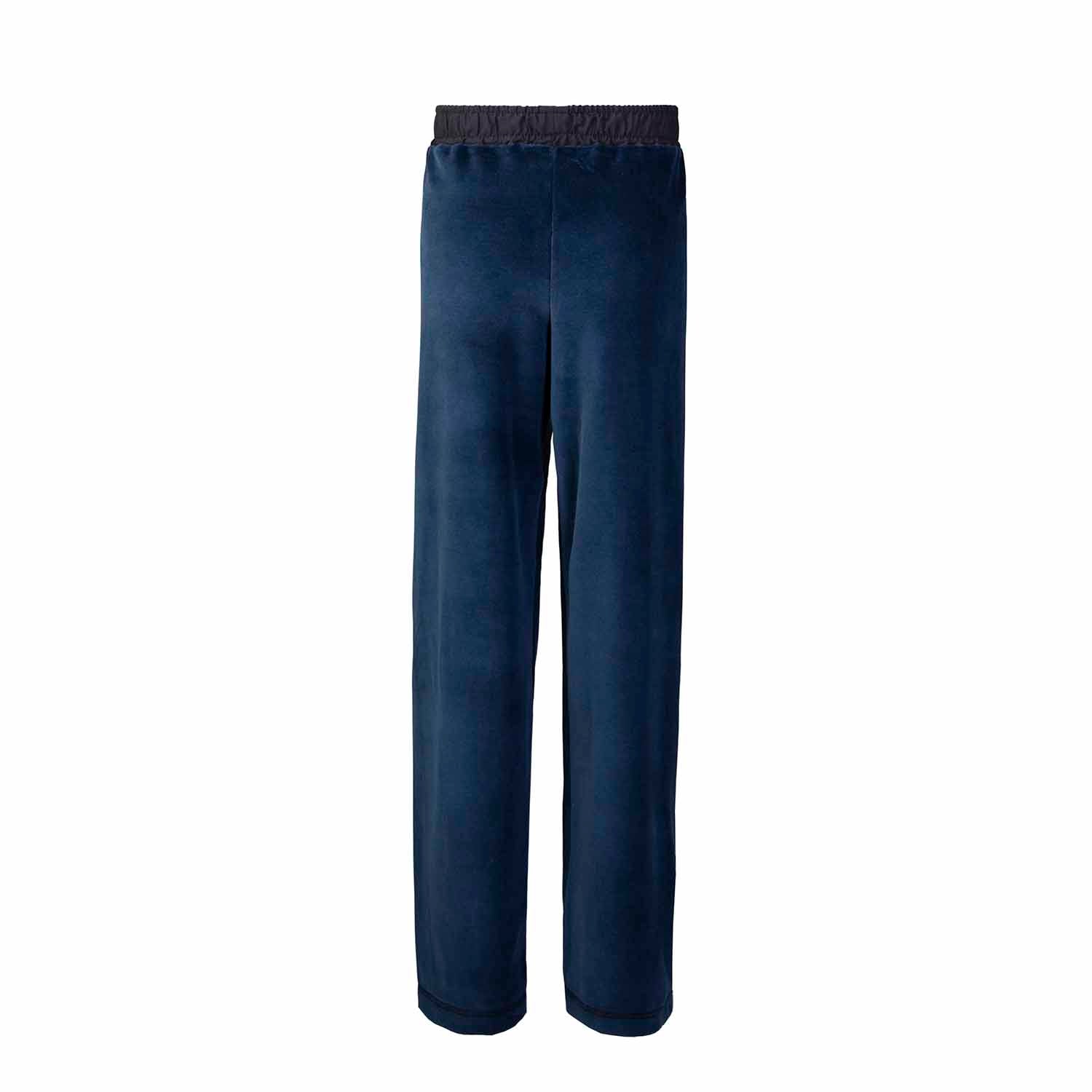 Kids Royal Blue Velvet Pants – GOTS Certified Organic Cotton, Unisex, Sizes 4–8 Years