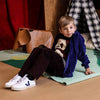 Kids Bordeaux Velour Pants – GOTS Certified Organic Cotton, Sizes 4–16 Years