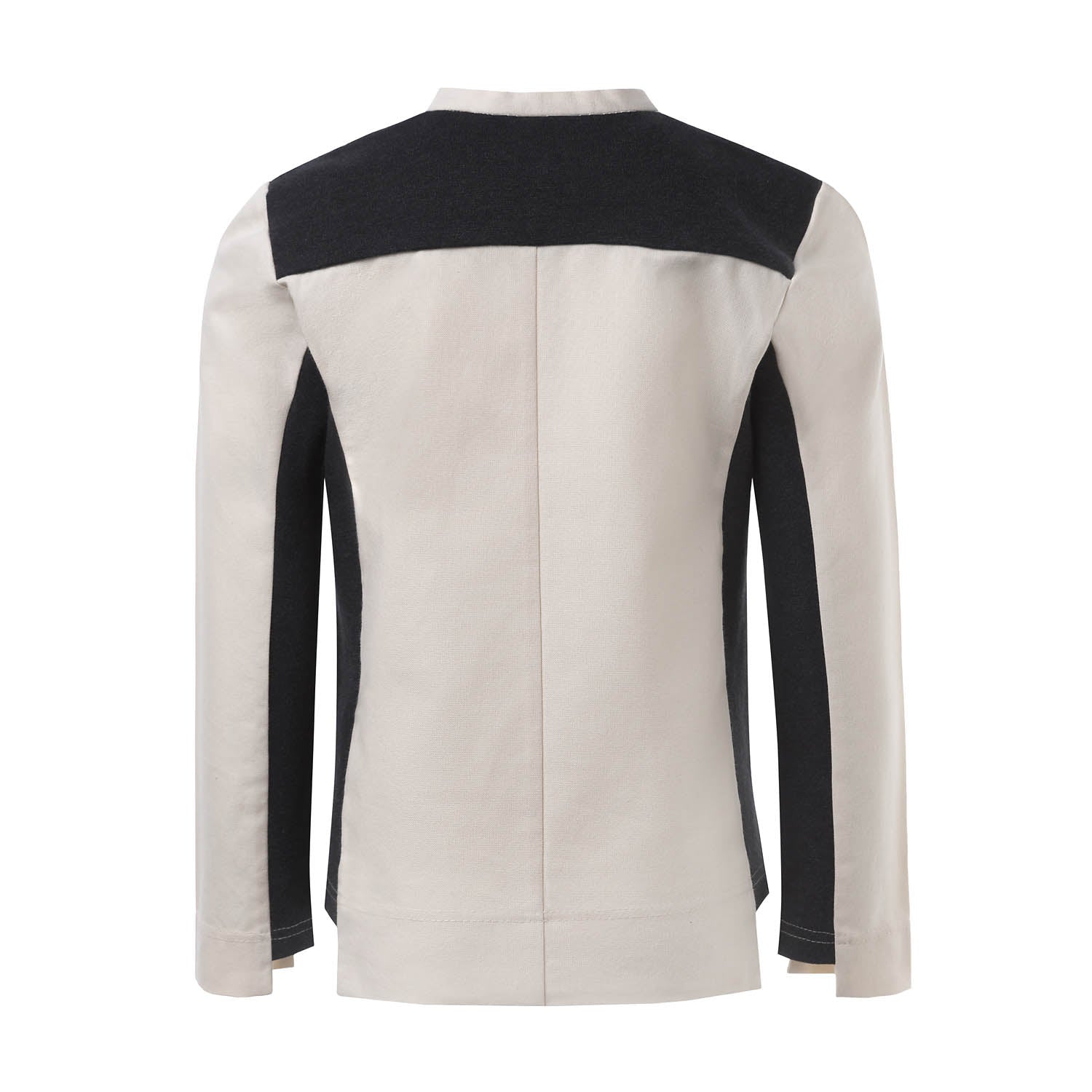 Off-White Organic Cotton Unisex Top – Avantgarde Long-Sleeved Shirt for Kids 2–6 Years