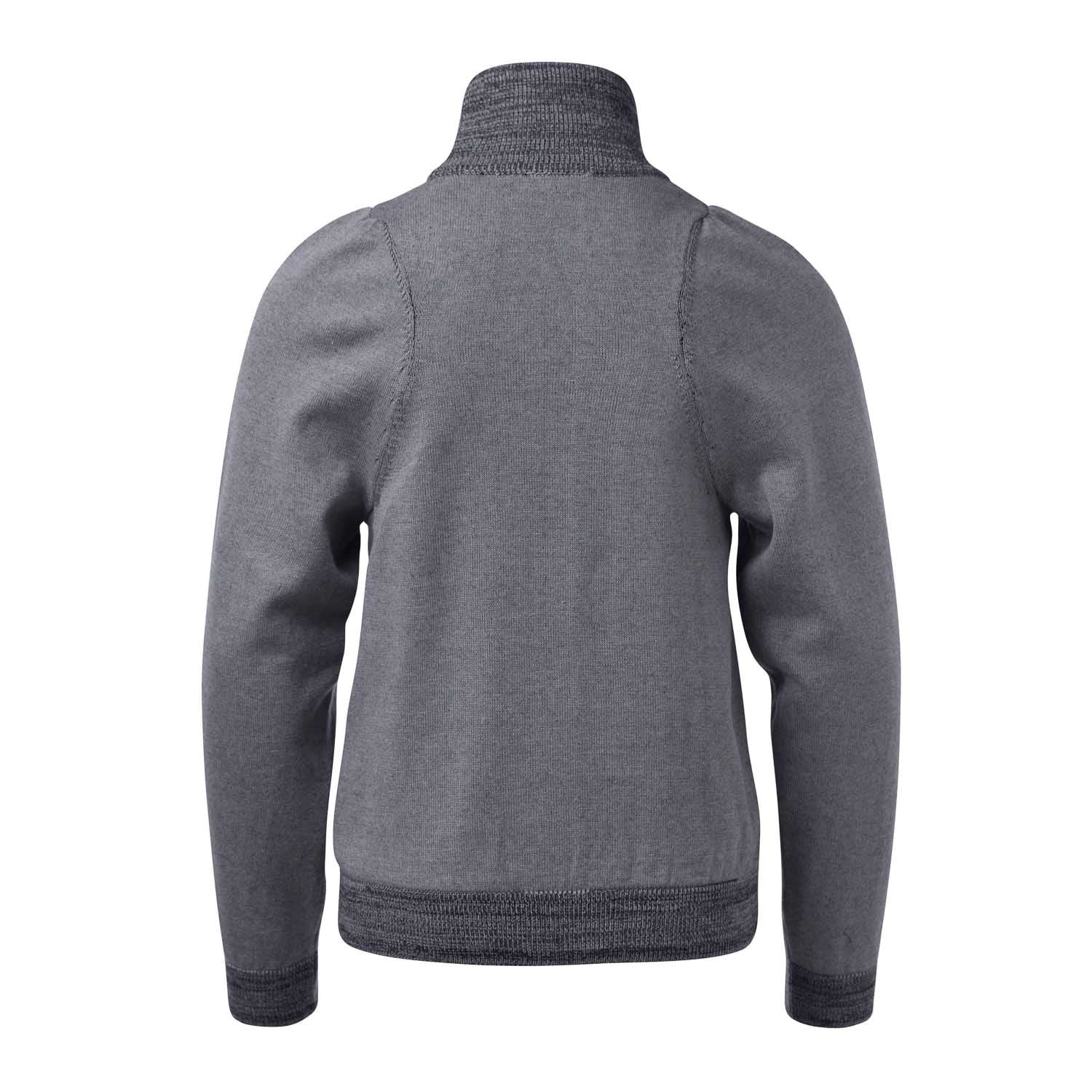 Kids Grey Turtleneck – Organic Cotton, Unisex, Sizes 6 Months–16 Years