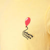 Organic Cotton Unisex Kids T-Shirt – Yellow with Balloon Embroidery – Sizes 2 to 10 Years