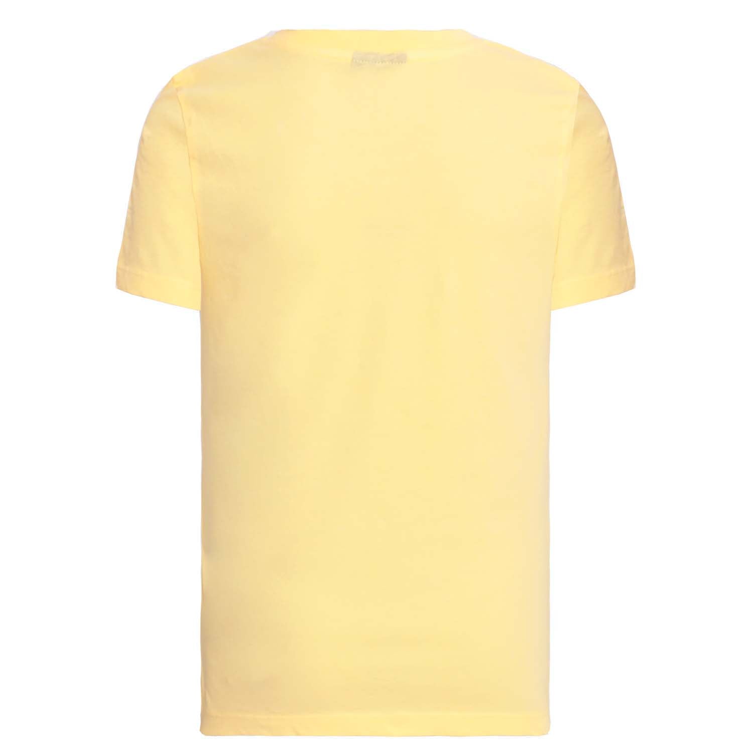 Organic Cotton Unisex Kids T-Shirt – Yellow with Balloon Embroidery – Sizes 2 to 10 Years