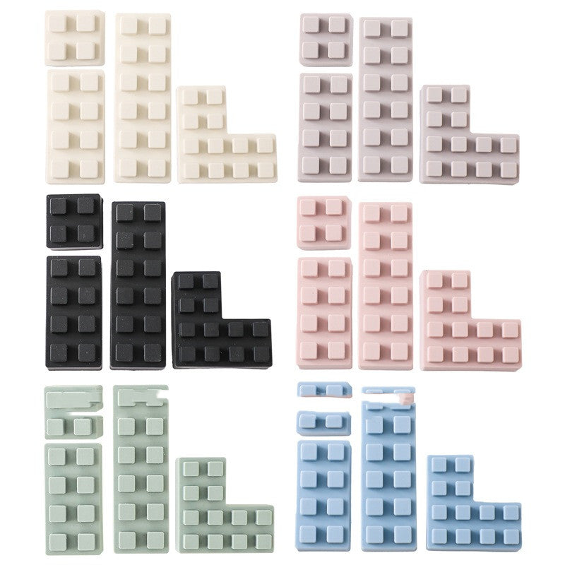 Soft Silicone Large Particle Building Blocks Assembled Educational Toys – Recommended Age 6+ Months