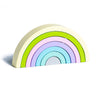 Rainbow Silicone Building Blocks for Early Education