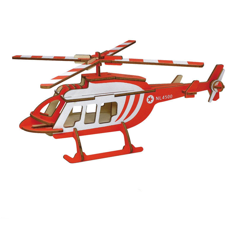 Wooden 3D Educational Puzzle Toys Aviation & Vehicles – Recommended Age 3+ Years