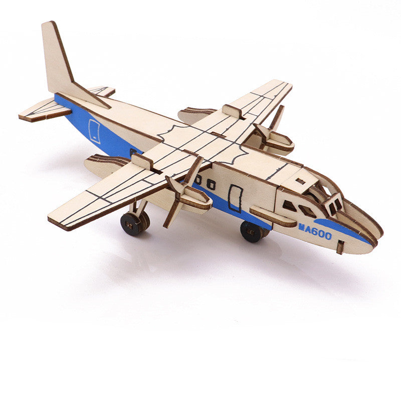 Wooden 3D Educational Puzzle Toys Aviation & Vehicles – Recommended Age 3+ Years