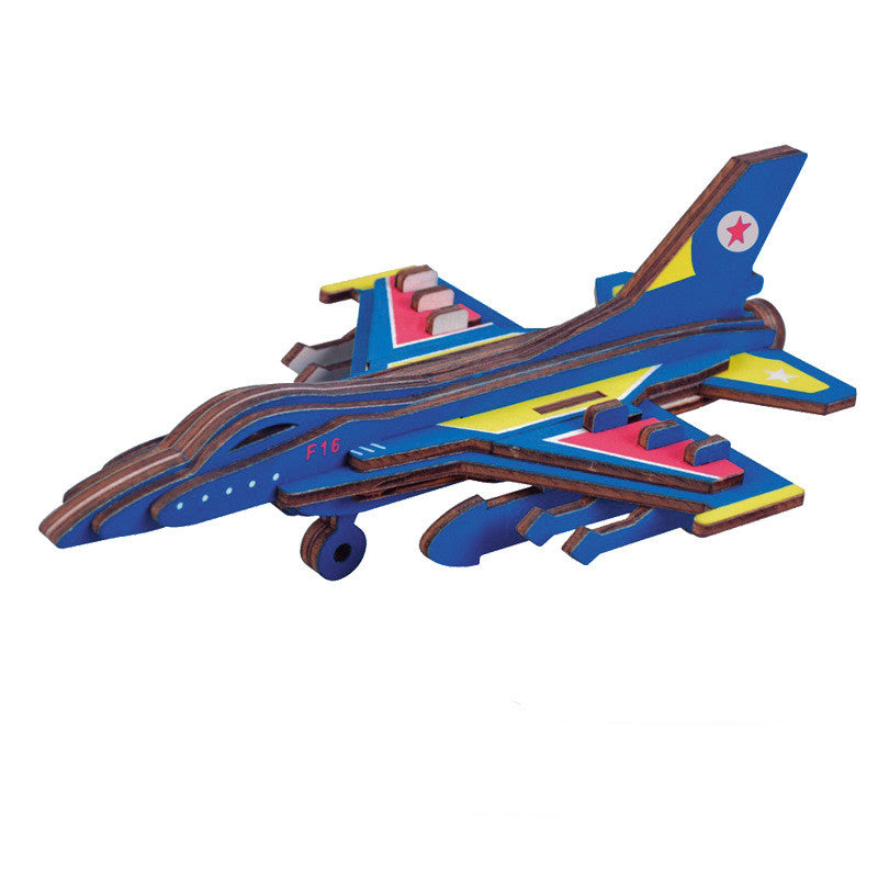 Wooden 3D Educational Puzzle Toys Aviation & Vehicles – Recommended Age 3+ Years