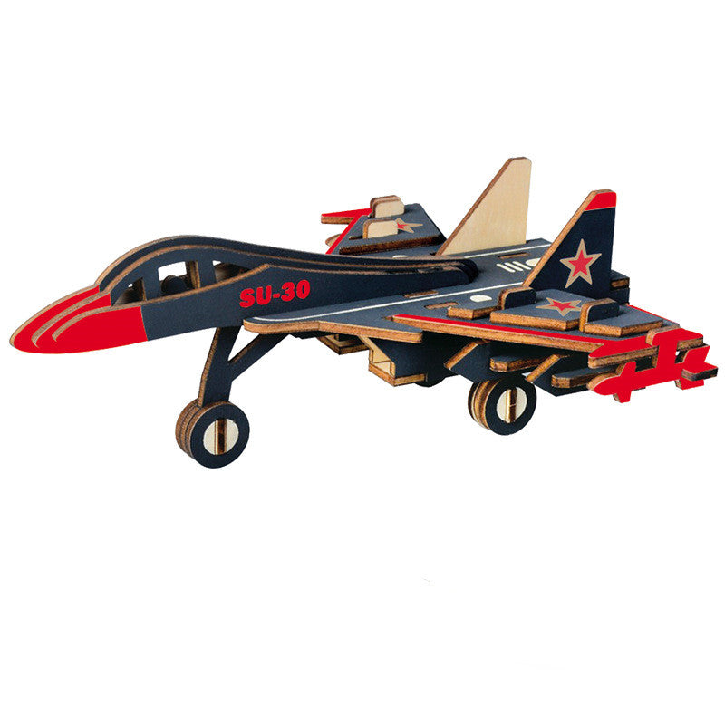 Wooden 3D Educational Puzzle Toys Aviation & Vehicles – Recommended Age 3+ Years