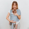 Organic Baby Wrap Carrier - Grey Melange-1