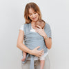 Organic Baby Wrap Carrier - Grey Melange-0
