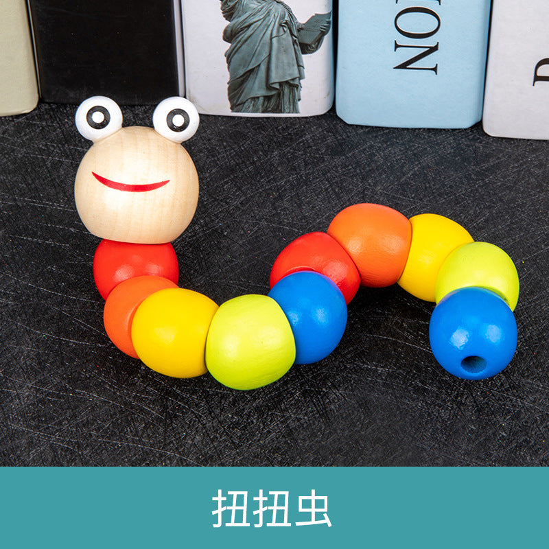 Infant children eight tones, tattuts, beads, rush, tweeter, rainbow tower, fish, early education, intelligence, wooden toys