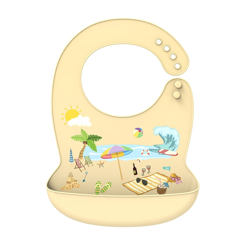 Silicone Babi Bib Waterproof - antzoulatousbabystore