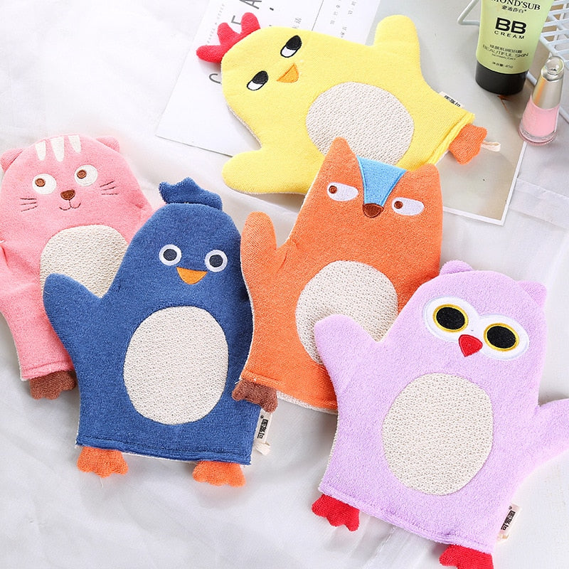 Cartoon Baby Bath Gloves - antzoulatousbabystore