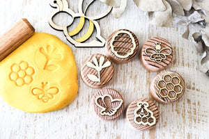 Children's Wooden Sensory Playdough Stamps