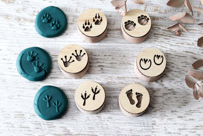 Children's Wooden Sensory Playdough Stamps