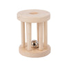 Wood Rolling Cage Bell