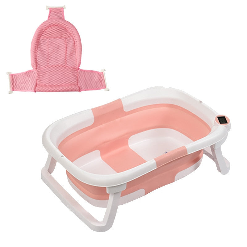 Real-time Temperature Silicone Foldable Baby Take A Bath - antzoulatousbabystore